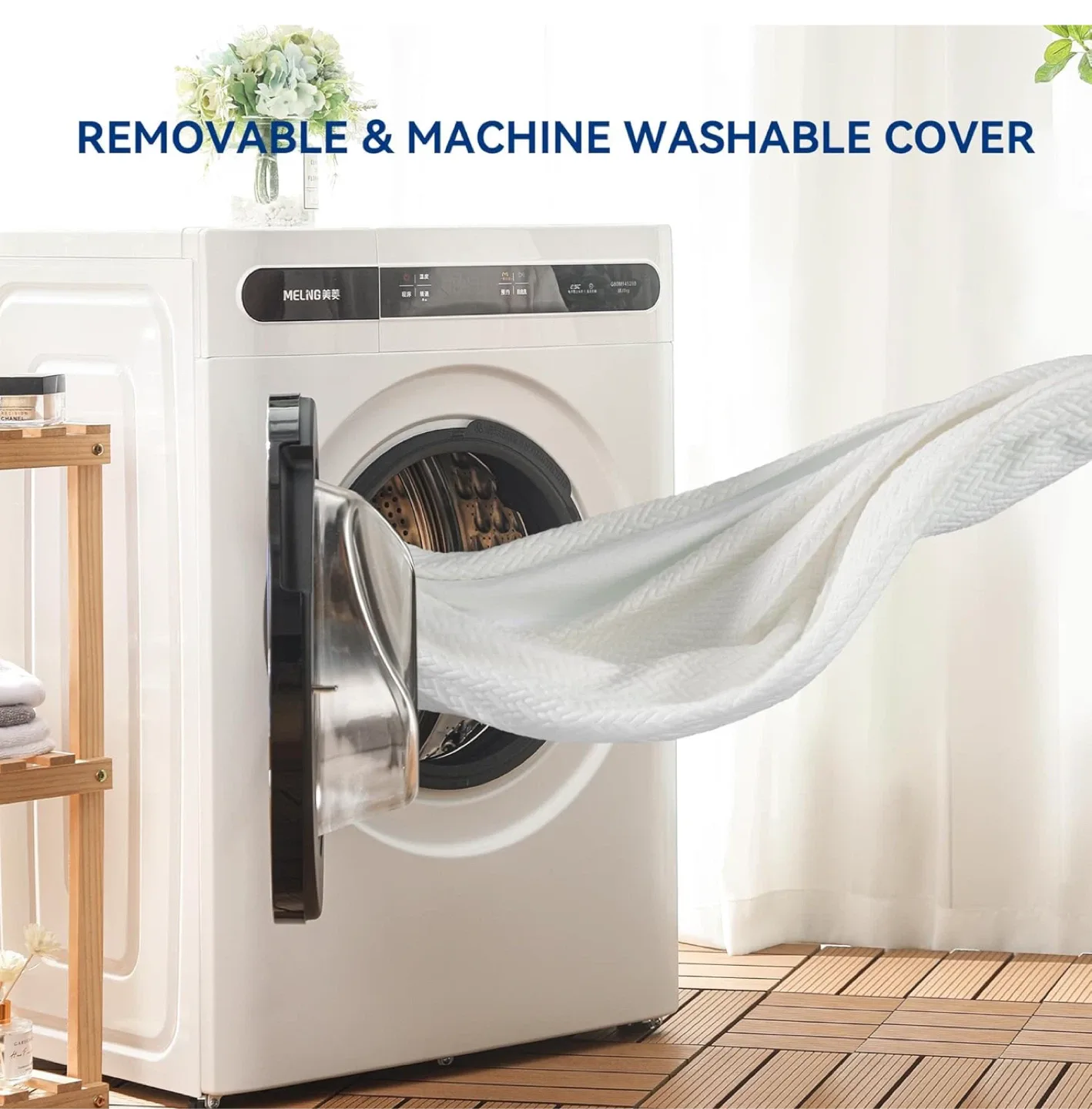 3 Inch King Size Memory Foam mattress topper. Cooling gel image indicator(4)