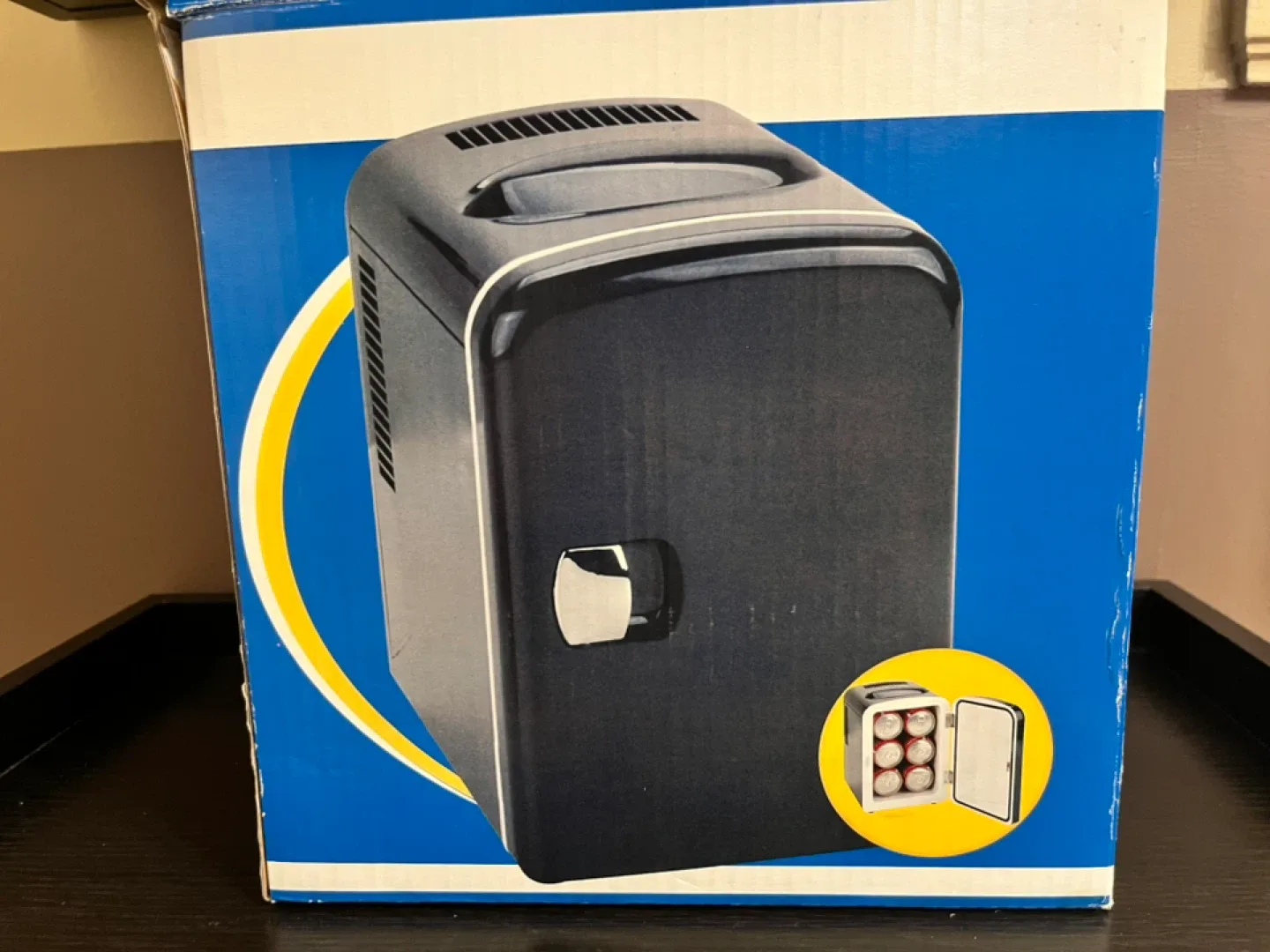 Chefman Mini Portable Personal Fridge - Black thumbnail