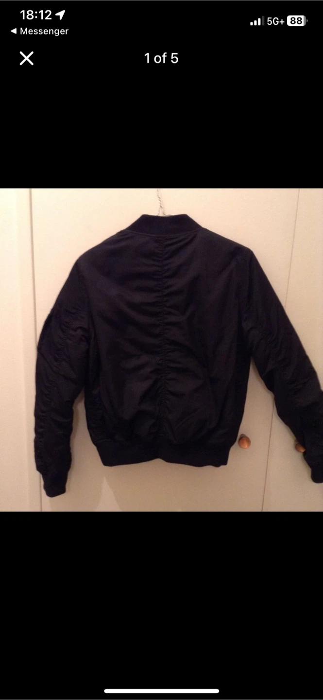 Black Bomber Jacket - Top Shop - photo 2