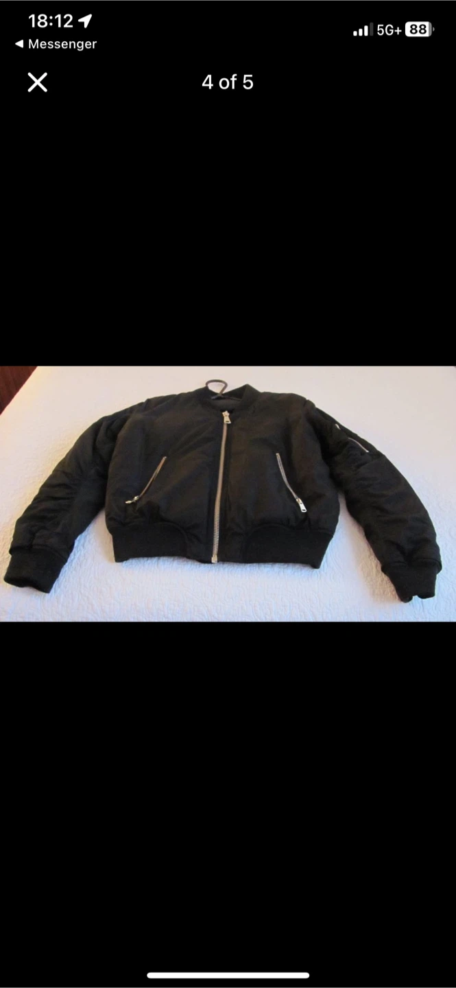 Black Bomber Jacket - Top Shop - photo 3