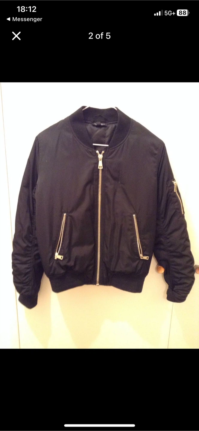 Black Bomber Jacket - Top Shop