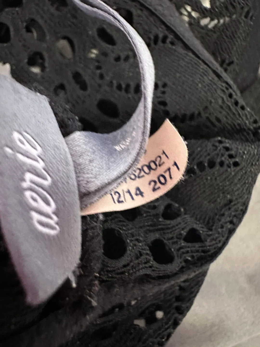 Aerie Black Lace Bralette image indicator(3)