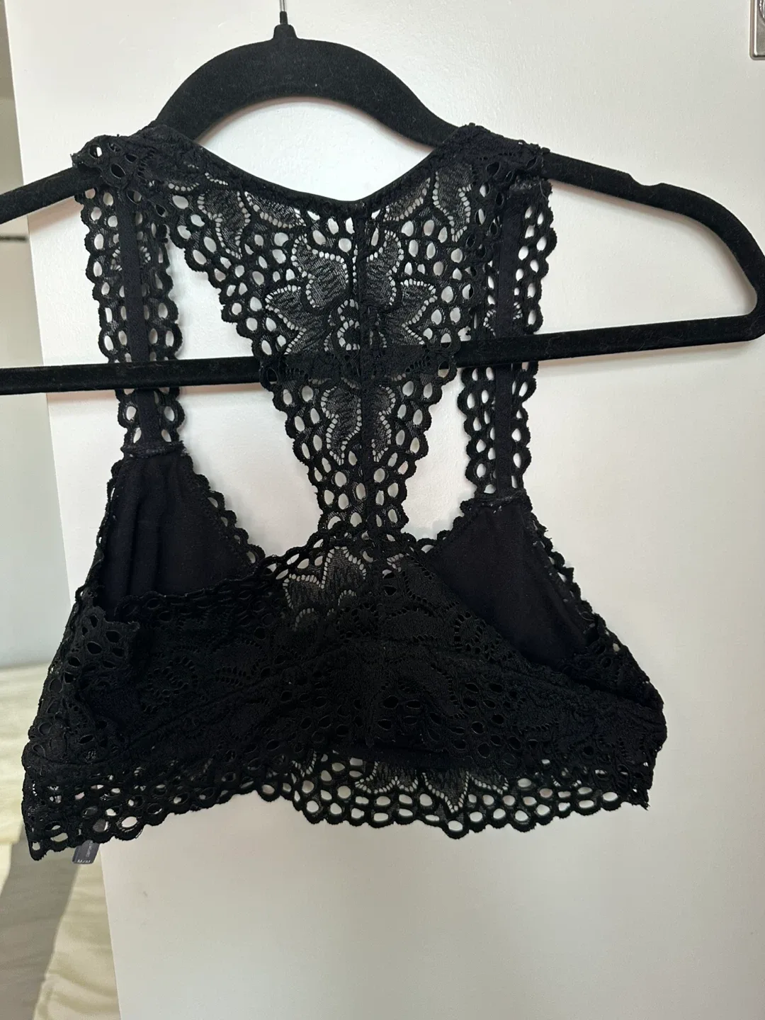 Aerie Black Lace Bralette image indicator(2)