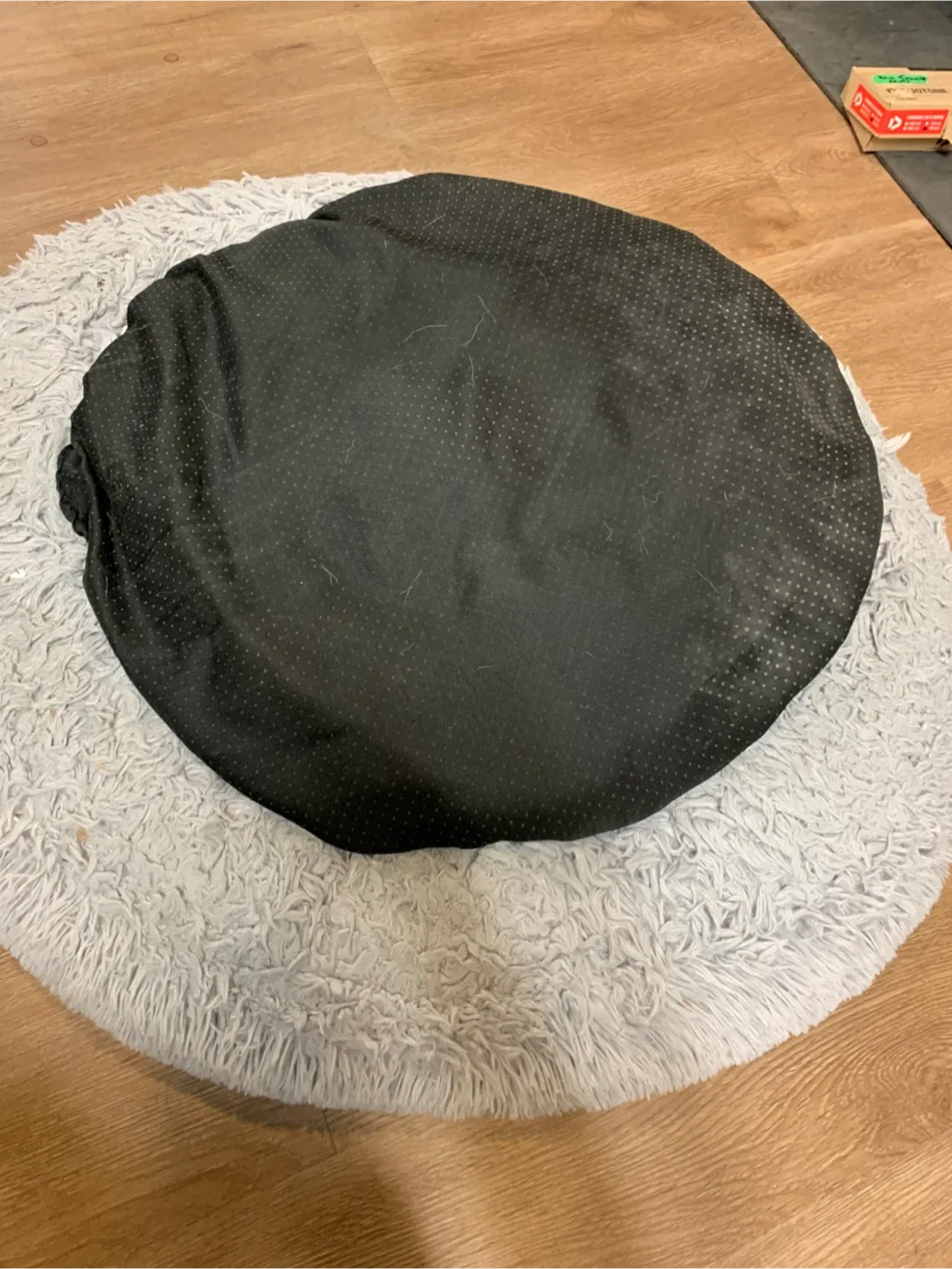 Grey Plush Donut Pet Bed image indicator(4)