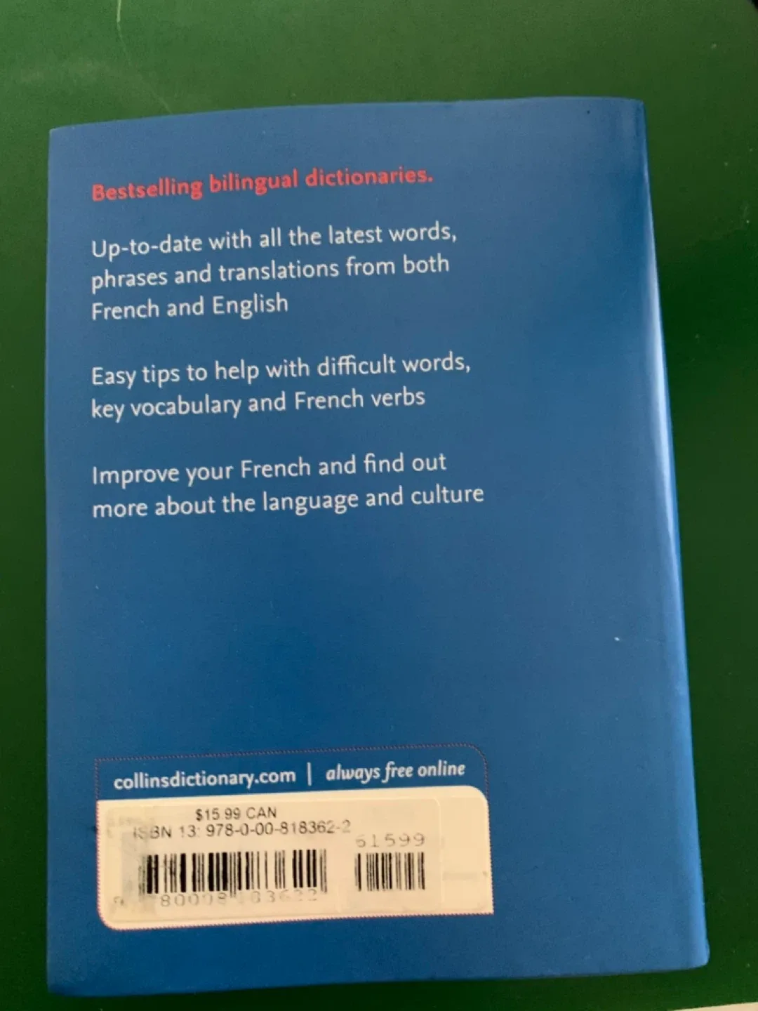 Collins French Dictionary Pocket Edition image indicator(2)