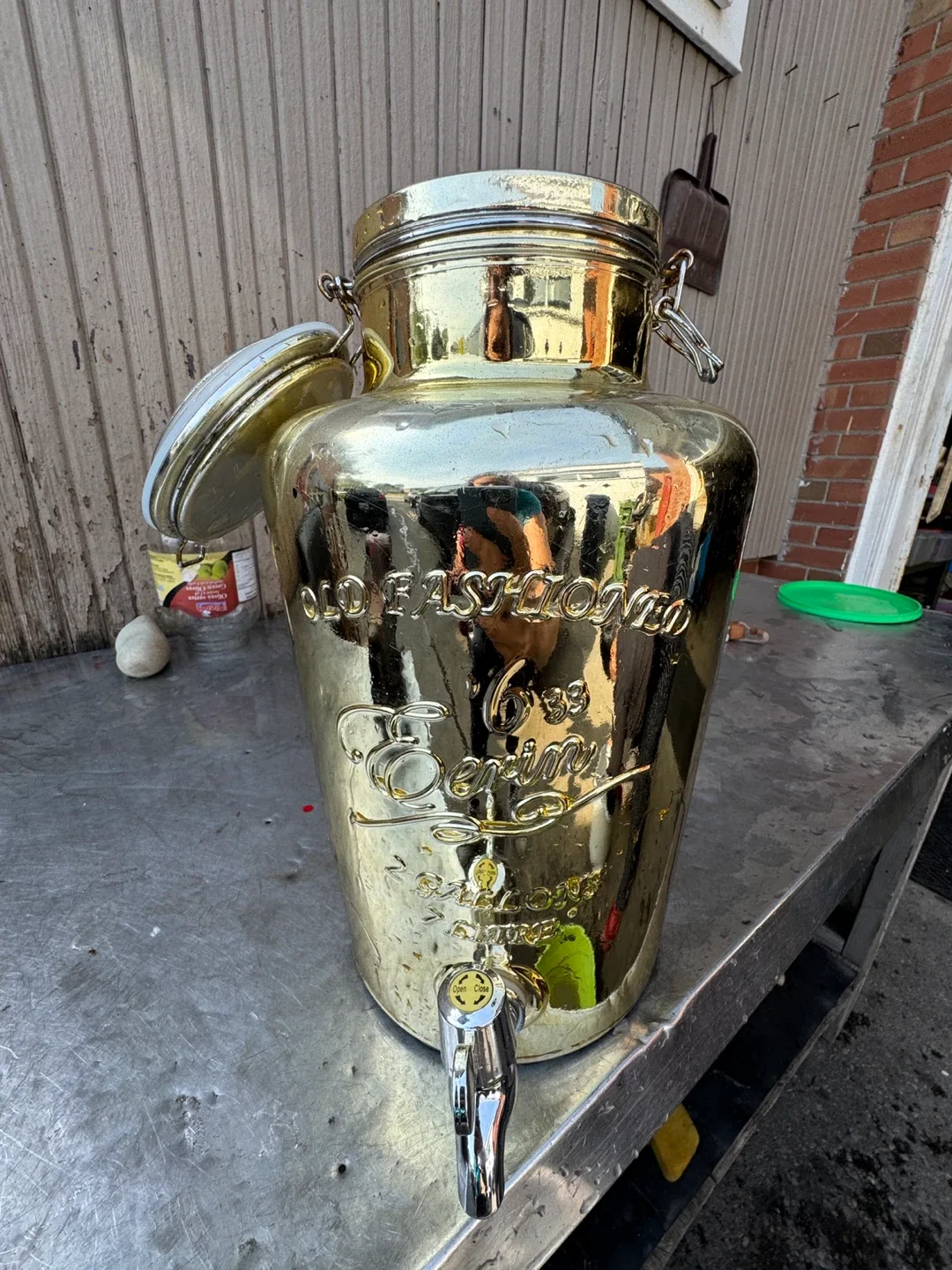 Old Fashioned Glass Beverage Dispenser thumbnail