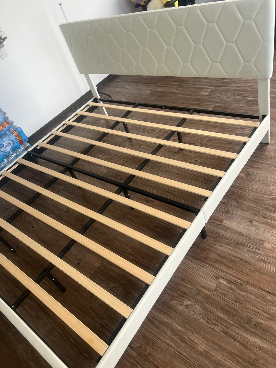 White Upholstered Bed Frame