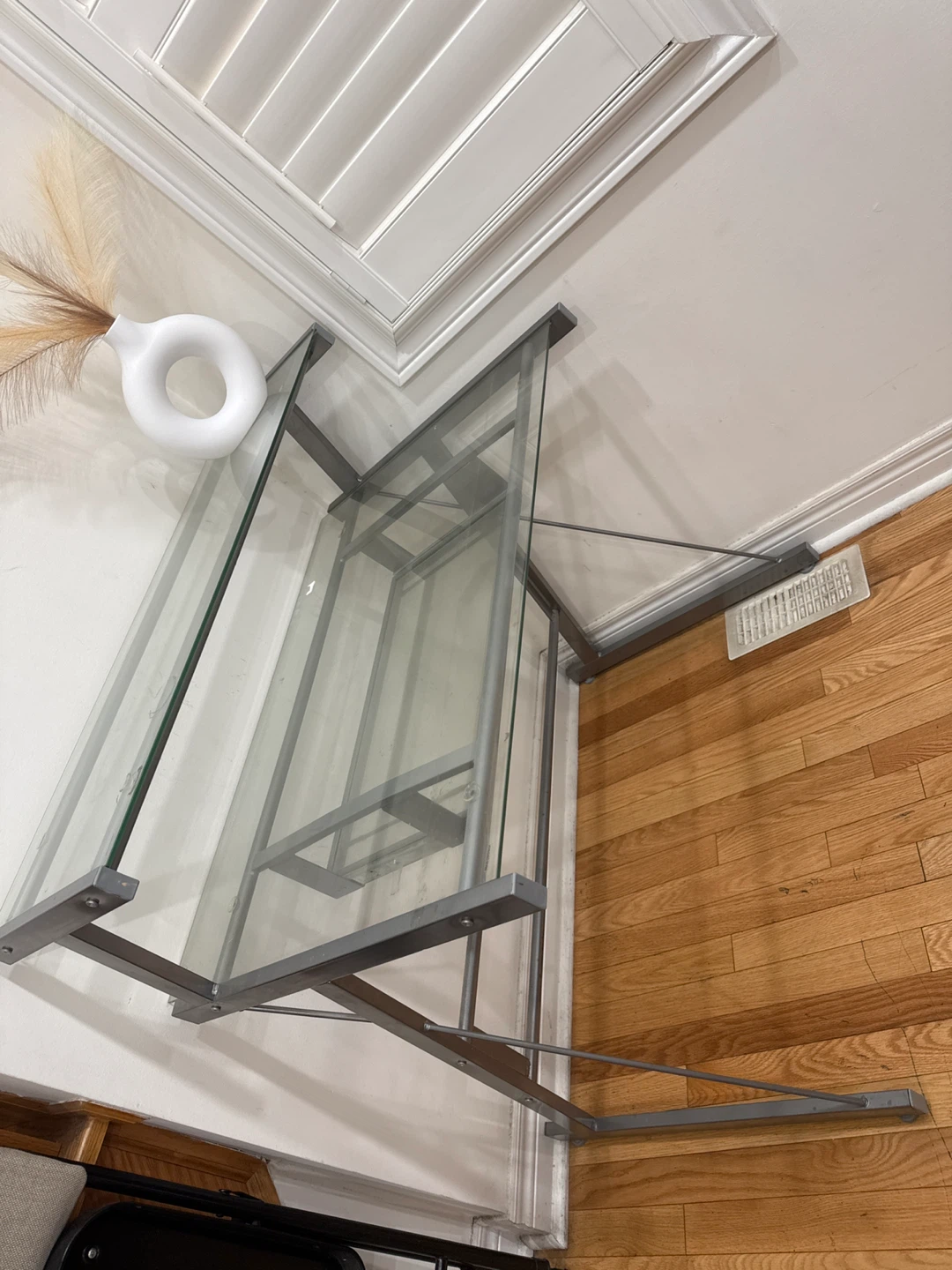 Glass & Metal Shelf Unit