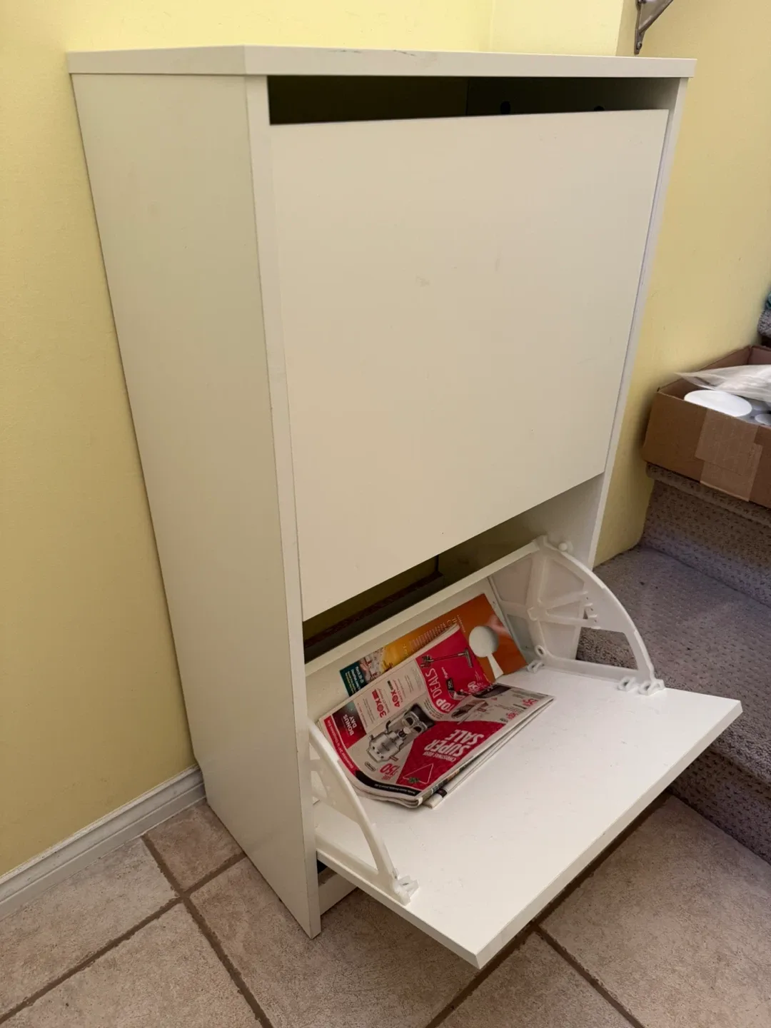 White Shoe Storage Cabinet image indicator(2)