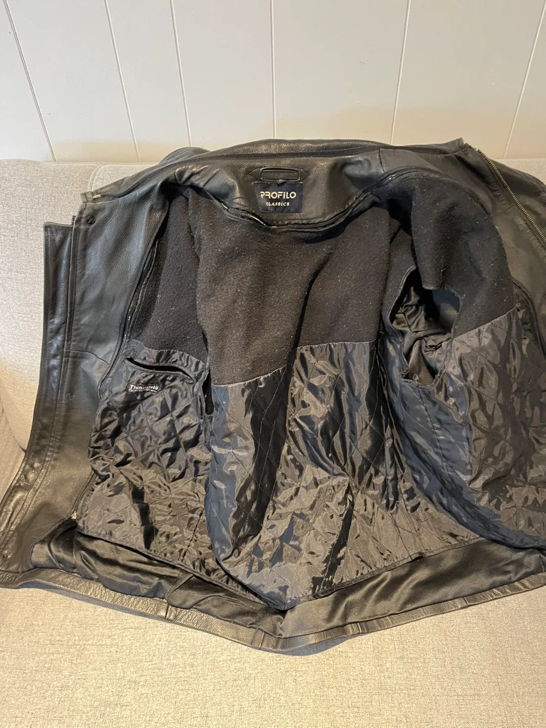 Profilo Classics Black Leather Jacket image indicator(5)