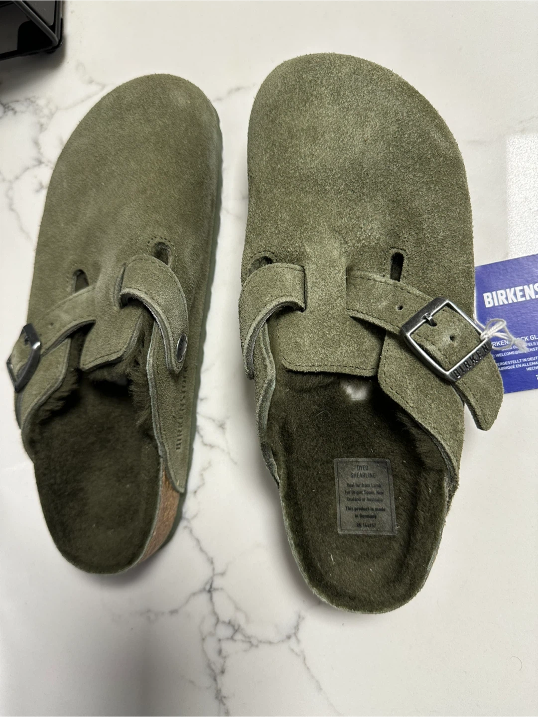 Birkenstock Boston Shearling Suede Clogs EU 36/US 5