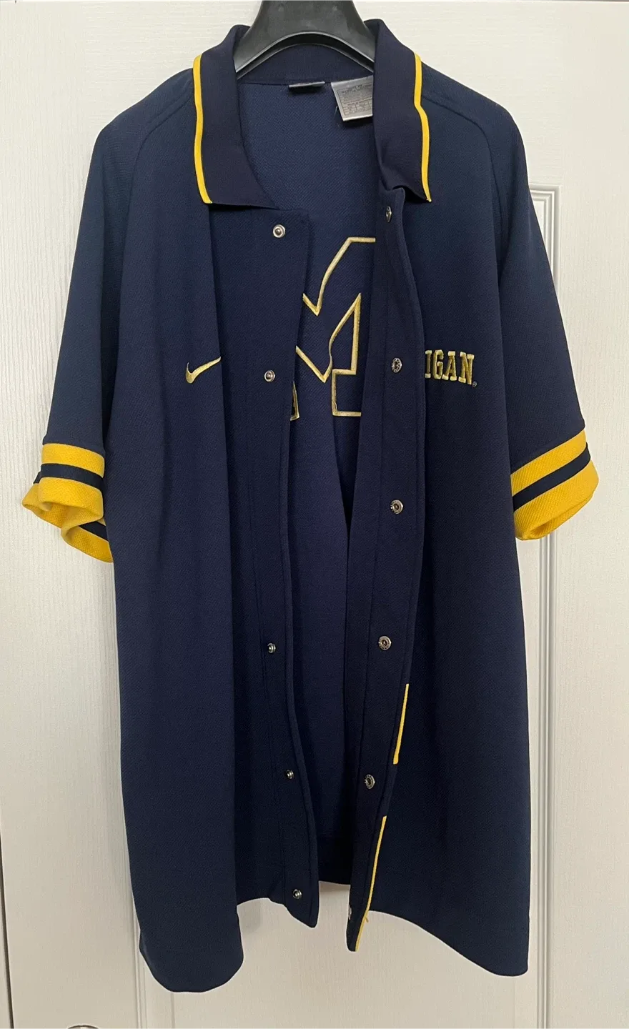 Vintage Michigan Wolverines Warm Up Jersey Men’s Size XL image indicator(7)