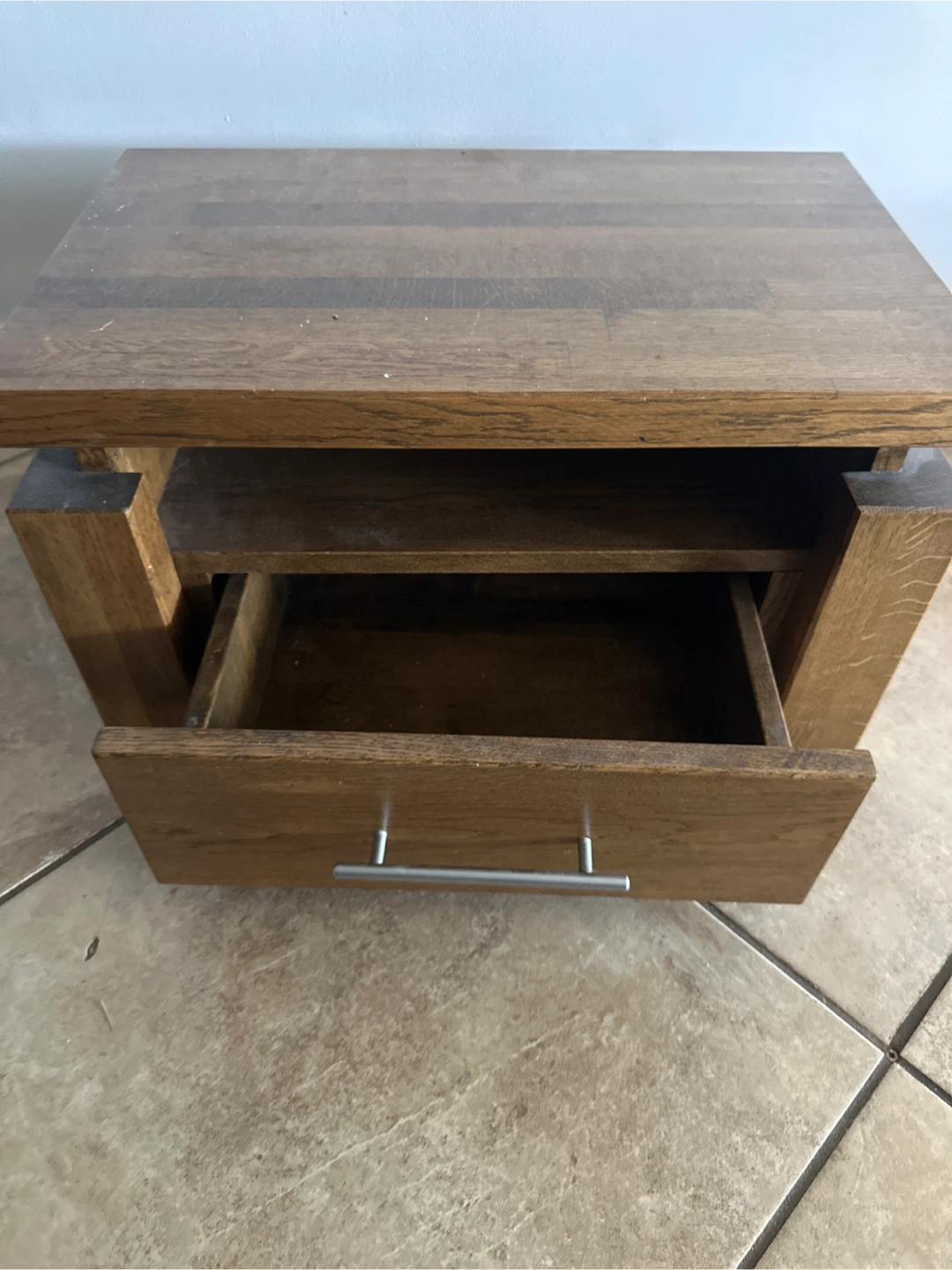Wooden Side Table with Drawer - photo 3