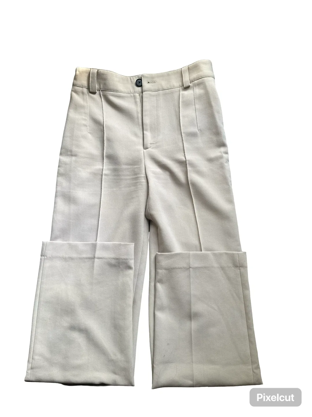 Zara 6 Beige Wide Leg Pants