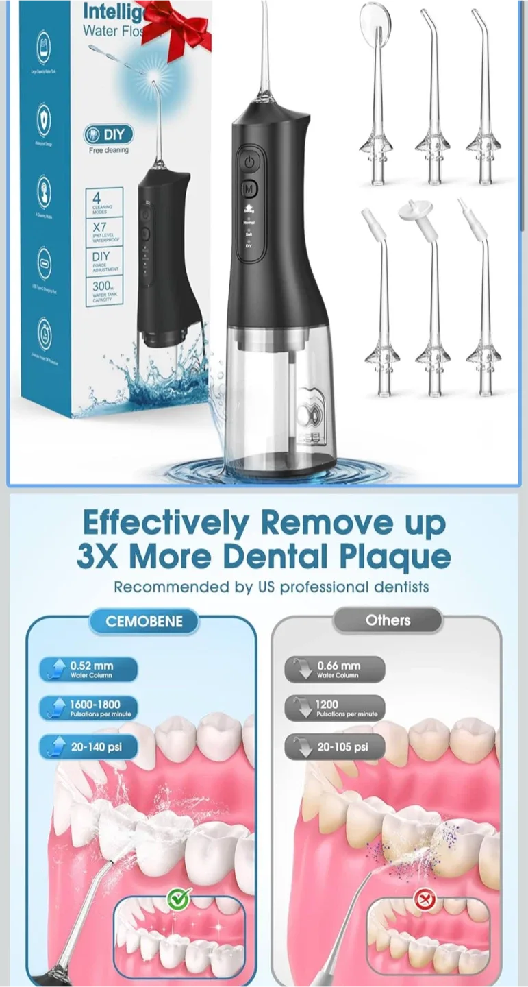 Water Flosser - 300ML 4 modes thumbnail