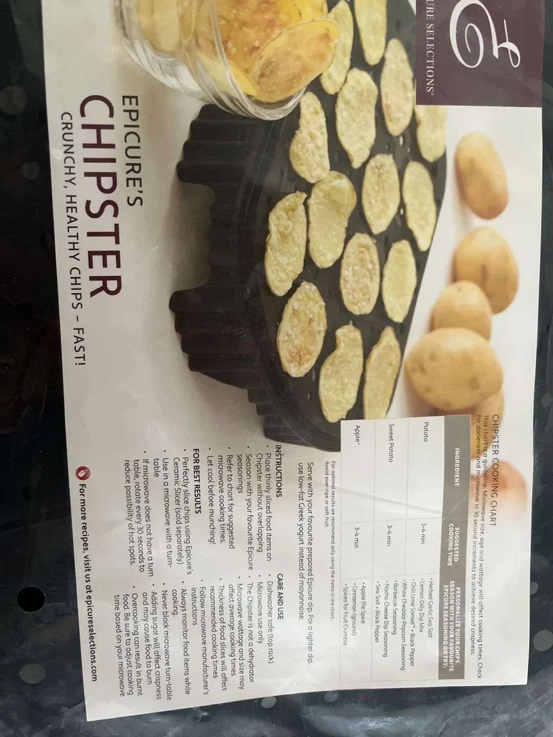 Epicure Silicone Chipster - (microwave only)