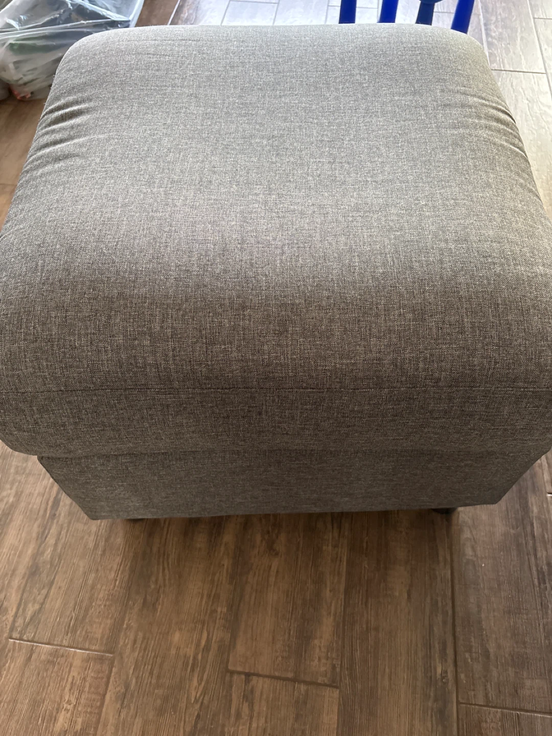 Gray Storage Ottoman - photo 2