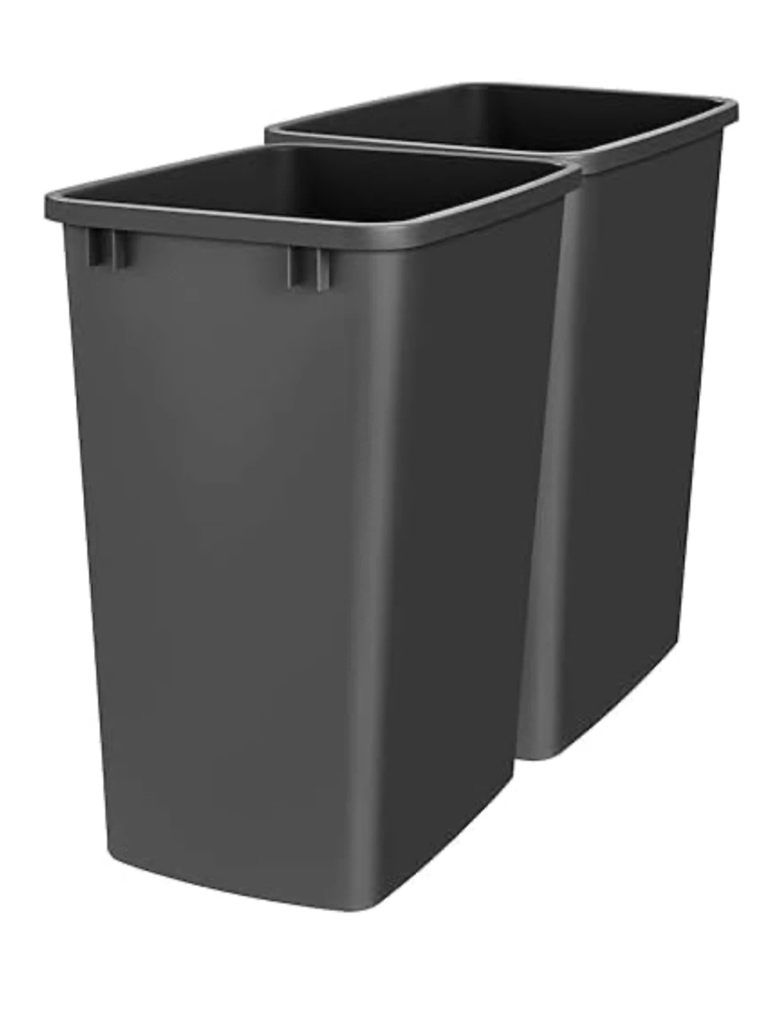 New Black Rev-A-Shelf Waste Bins - Set of 2