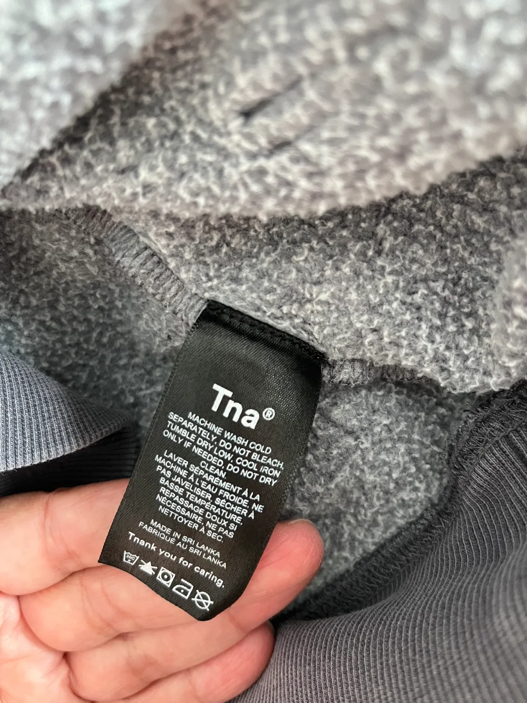 TNA Grey Hoodie - Size L image indicator(3)