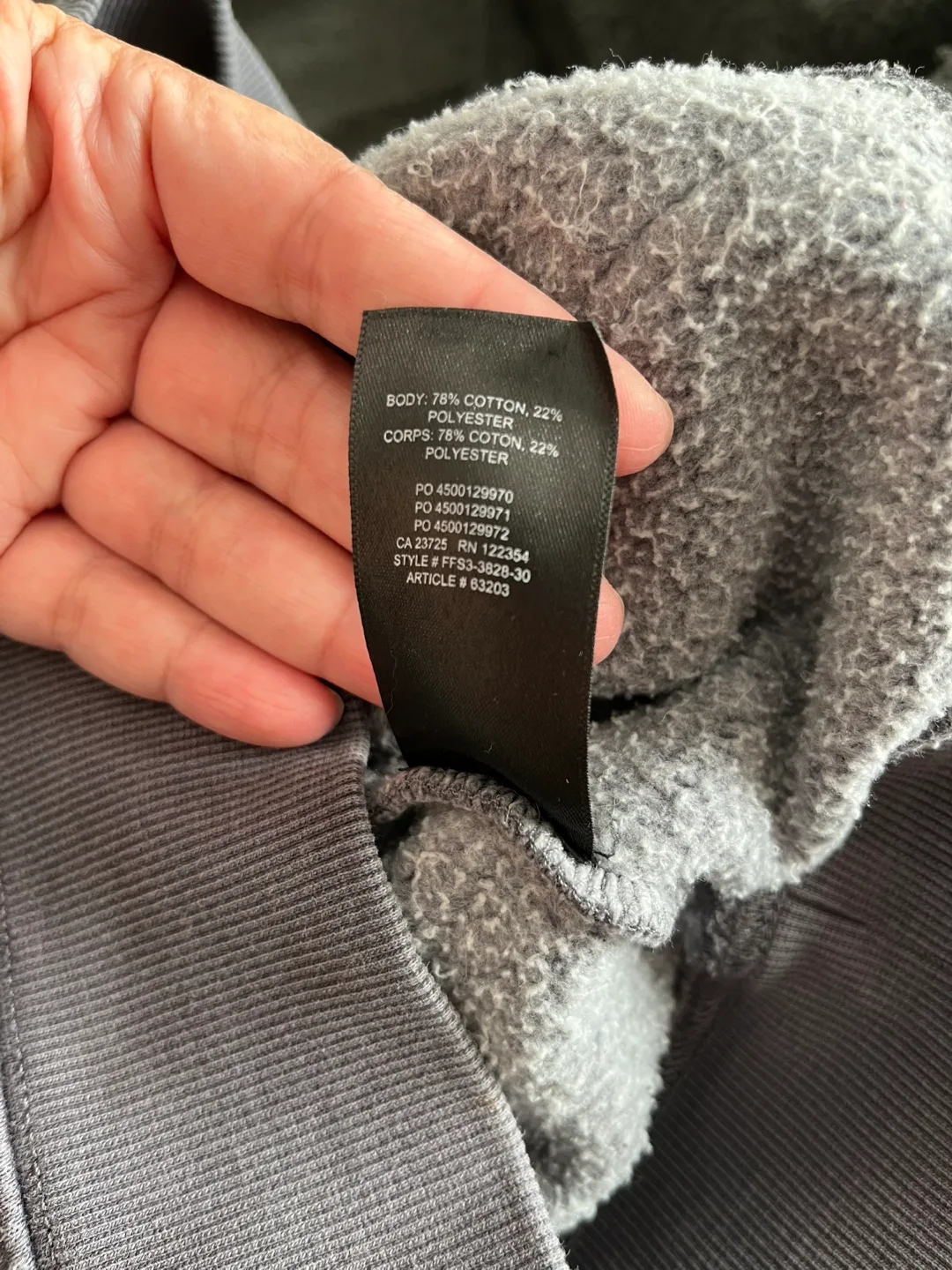 TNA Grey Hoodie - Size L image indicator(4)