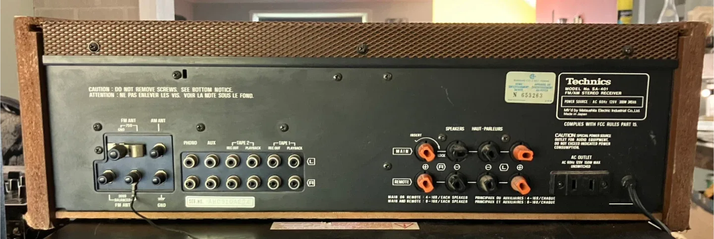 Technics SA-401 FM/AM Stereo Receiver image indicator(2)