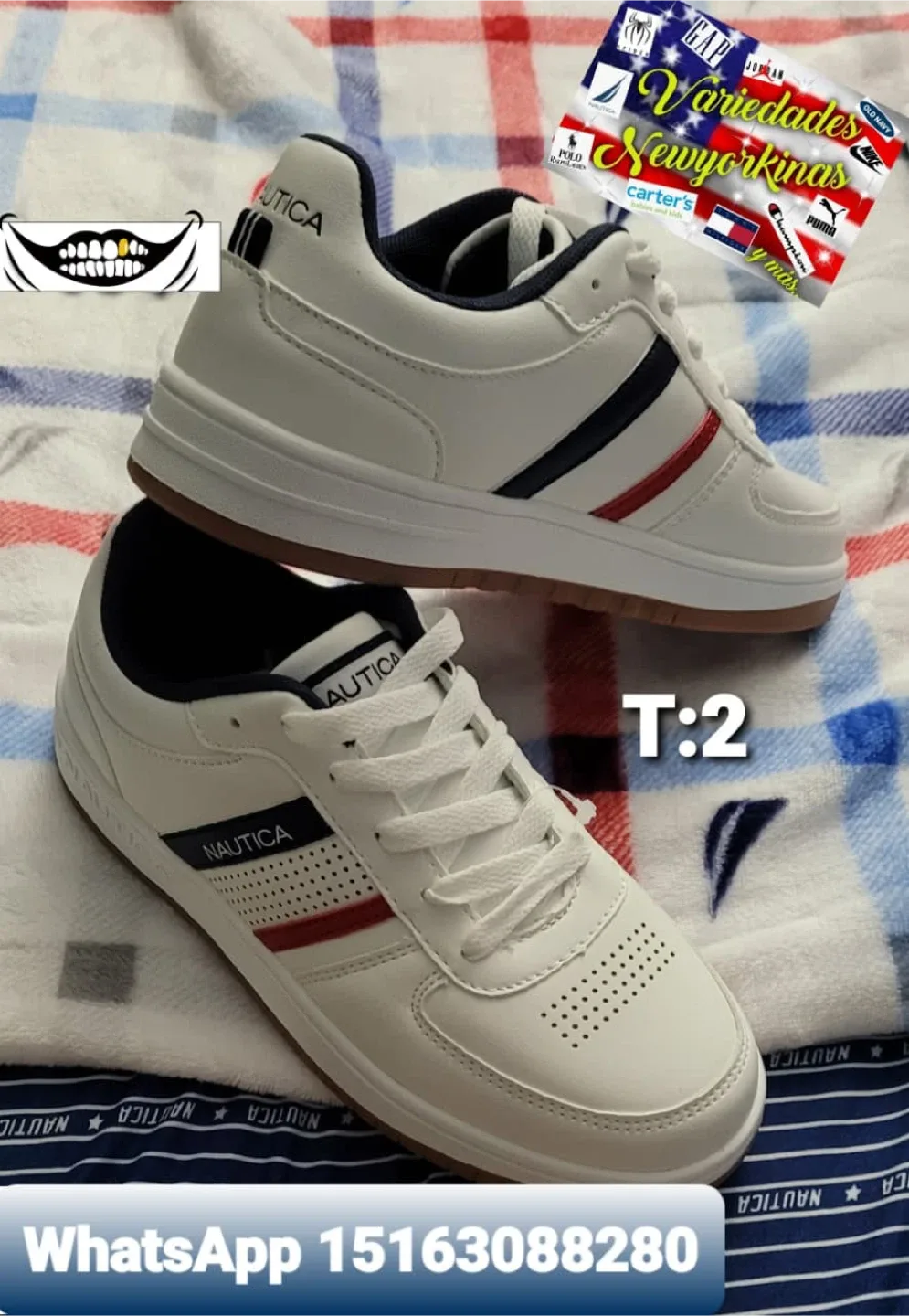 Nautica White Sneakers thumbnail