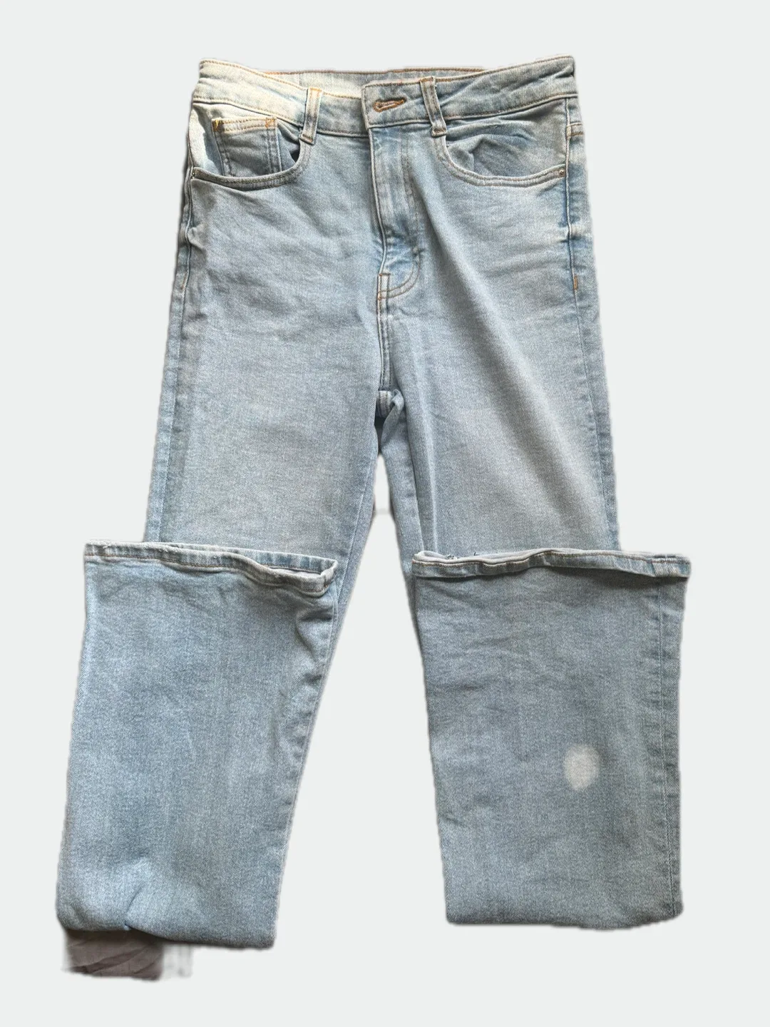 Zara 36 Light Wash Denim Jeans thumbnail