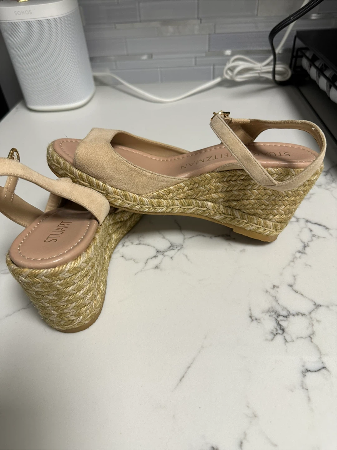 Stuart Weitzman Espadrille Wedge Sandals - Size 6 - photo 2