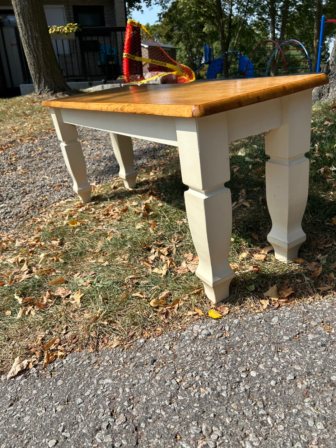 Wood Coffee Table - Beige/Brown - 43" x 16" - photo 2