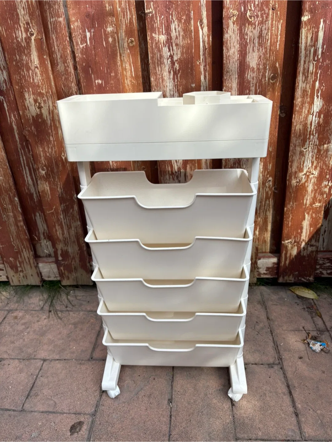 White Storage Shelf Rack image indicator(3)