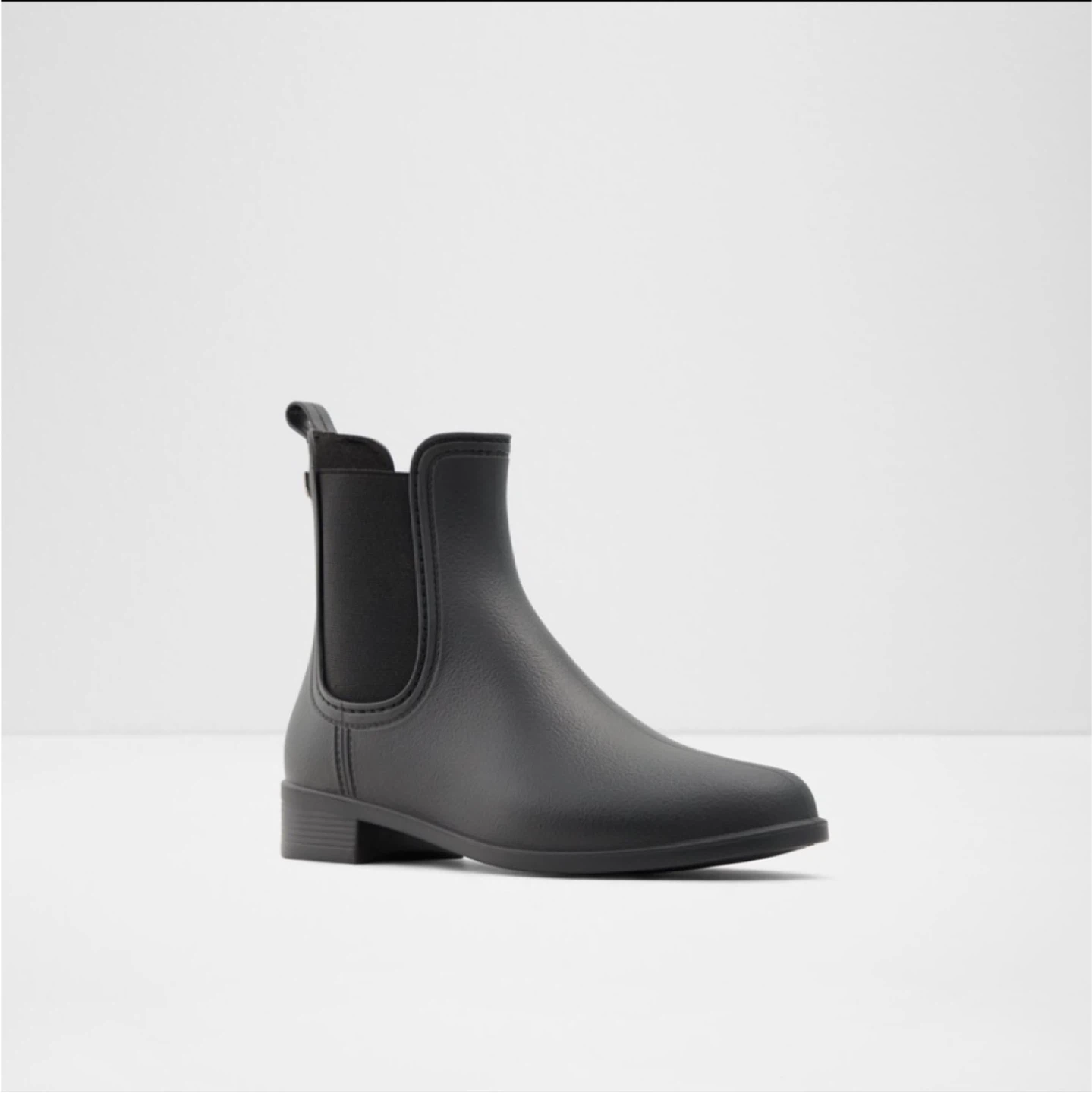 Aldo Black Waterproof Chelsea Ankle Rain Boot - photo 2