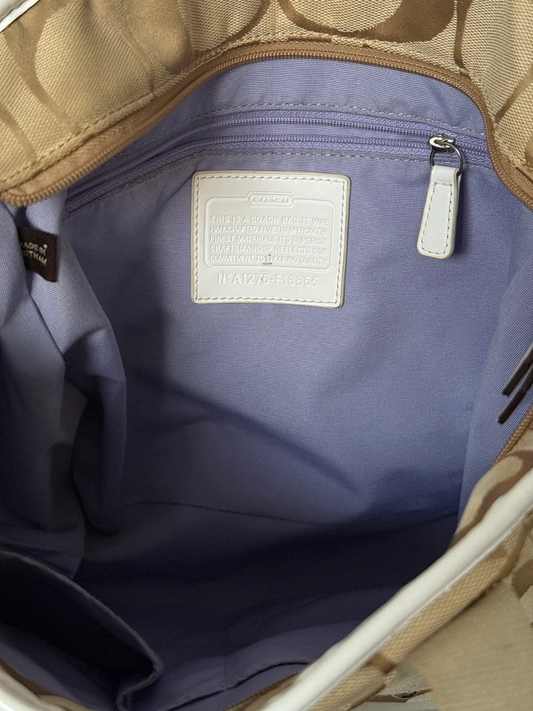 Coach Signature Tote Bag - A1276-F18855 image indicator(4)