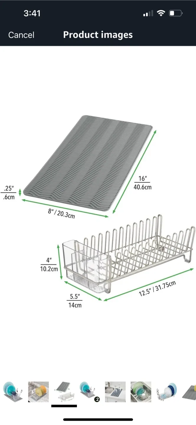 Mini Dish Drying Rack with Drainboard Set image indicator(5)