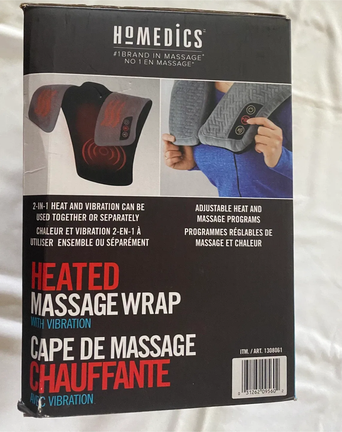 HoMedics Heated Massage Wrap with Vibration image indicator(6)