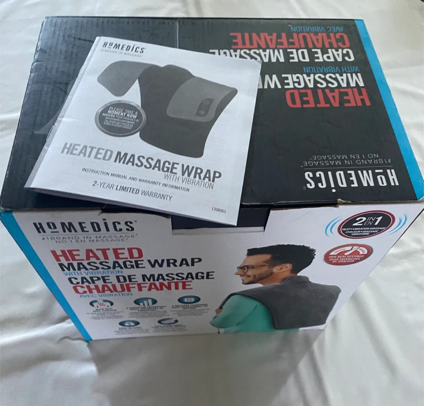 HoMedics Heated Massage Wrap with Vibration image indicator(5)