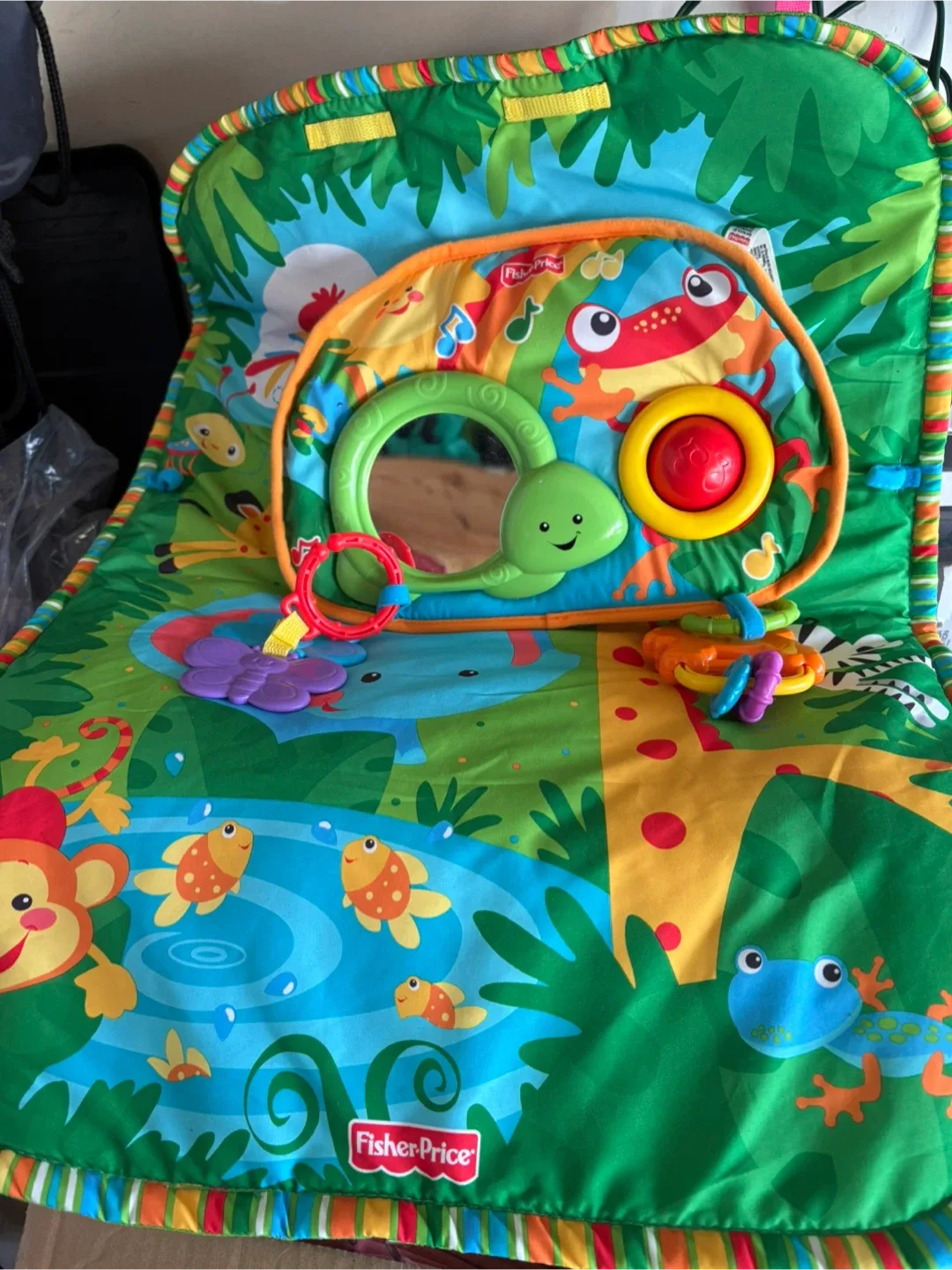 Fisher-Price Musical Tummy Time Rainforest Playmat image indicator(3)