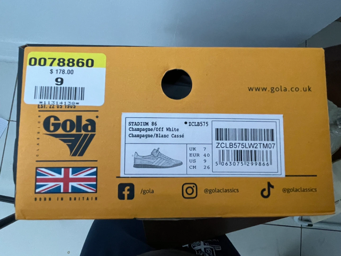 Gola Stadium 86 Champagne/Off White, US 9 - photo 3