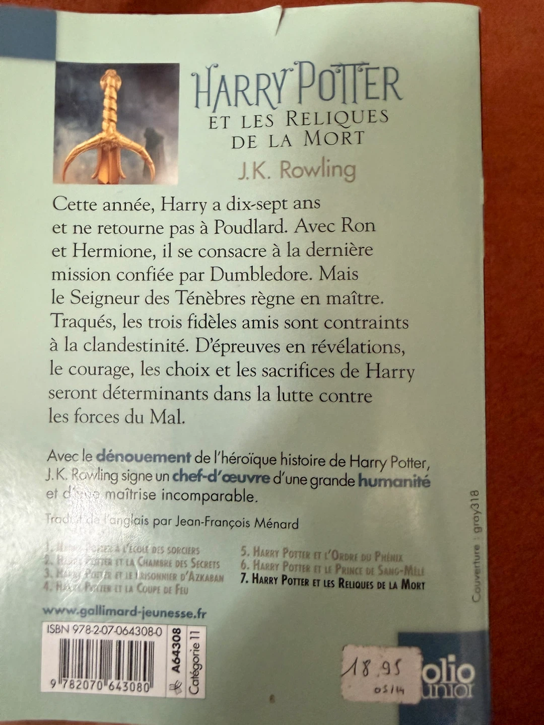 Harry Potter et les Reliques de la Mort by J.K. Rowling - photo 2