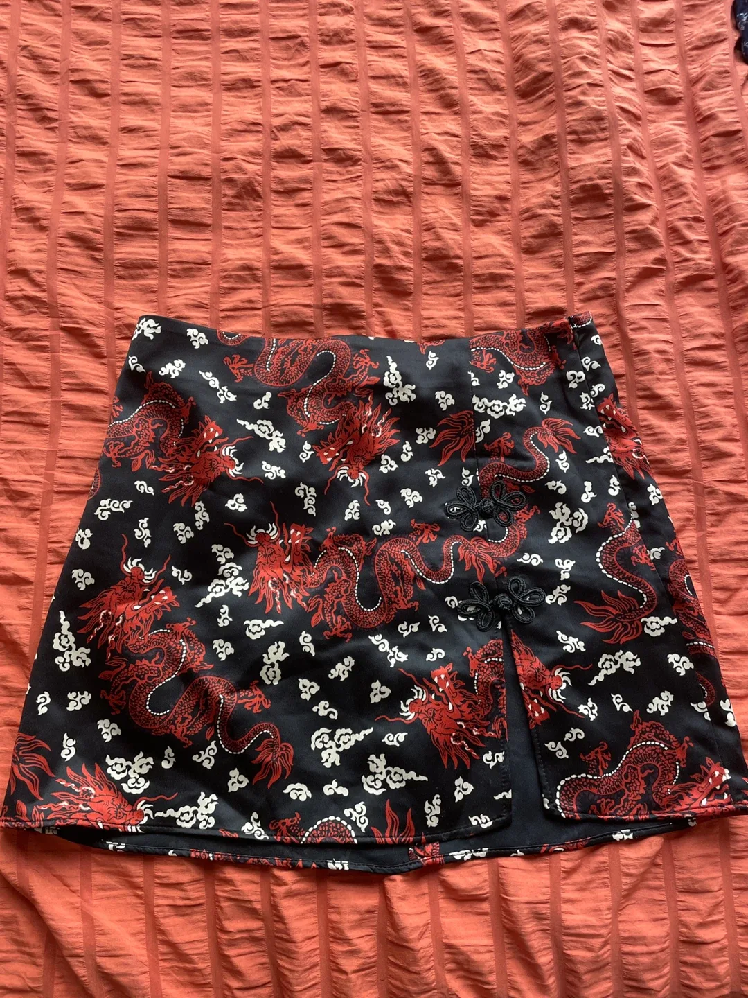 Zara Dragon Print Mini Skirt - Size S thumbnail