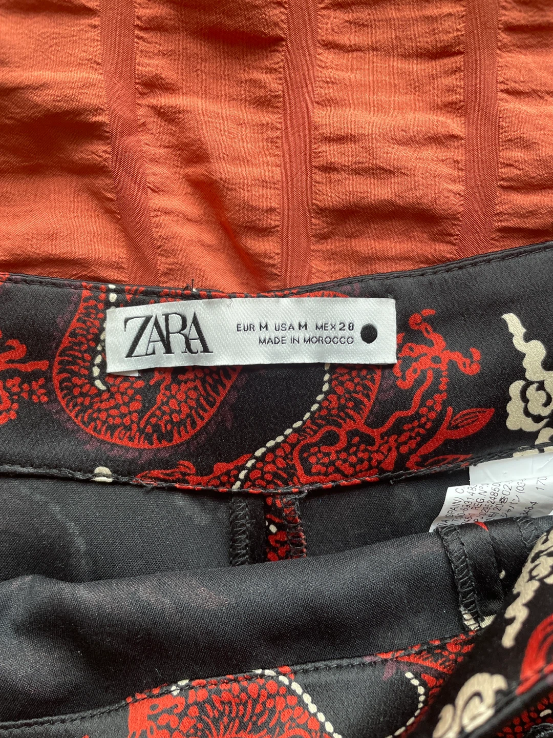 Zara Dragon Print Mini Skirt - Size S - photo 3
