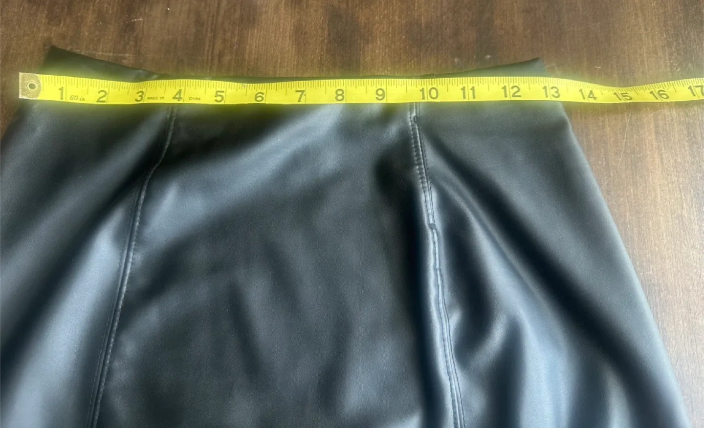 BNWOT Olive + Oak Black Faux Leather Skirt - Size S image indicator(6)