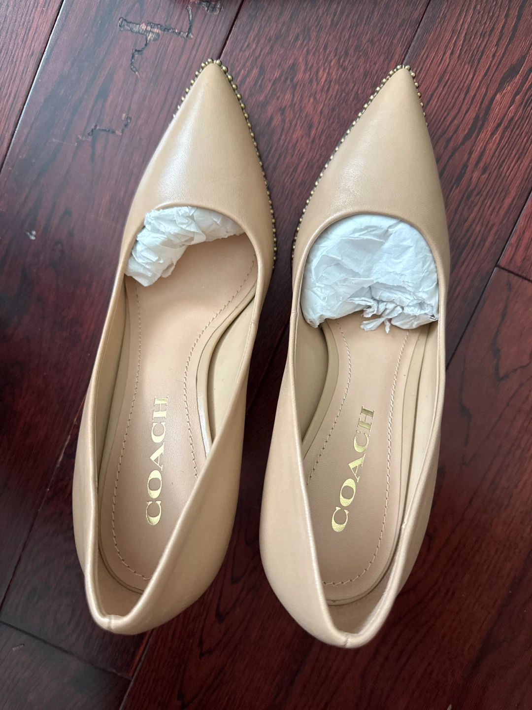 Coach Beige Leather Heels - Size 6.5 - photo 3
