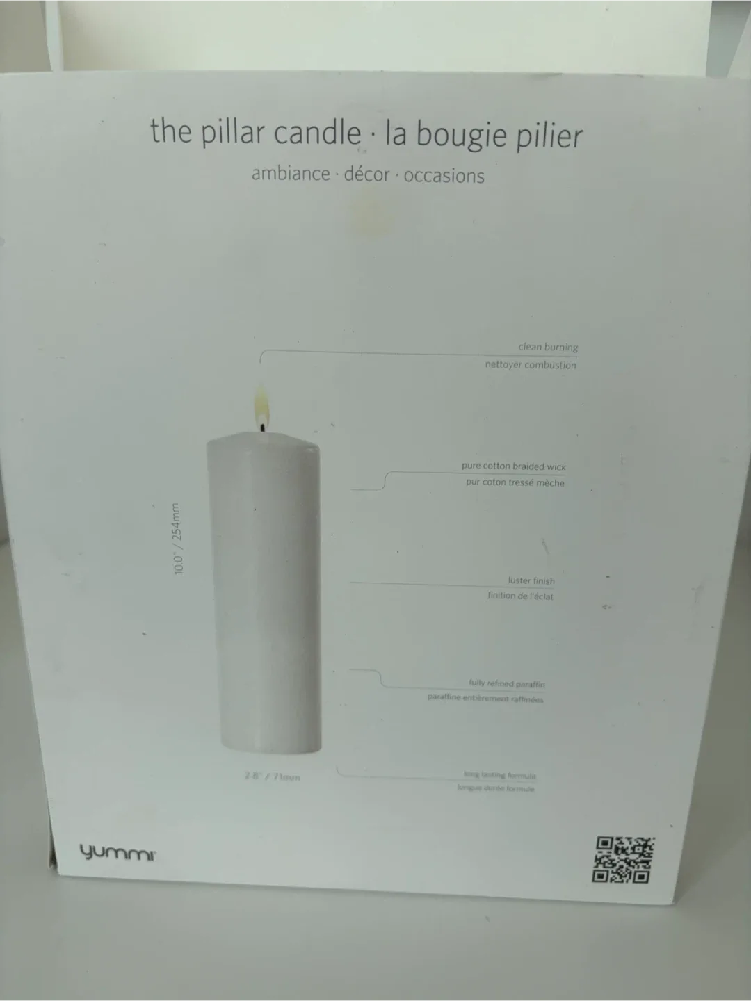 Yummi White Pillar Candle Sets - New in Box image indicator(4)