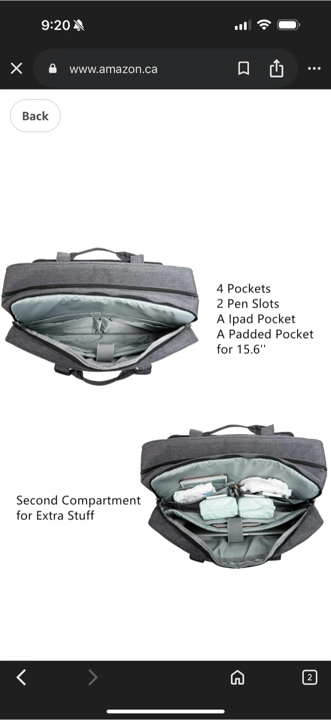 Grey Diaper Bag - Large Capacity - photo 5