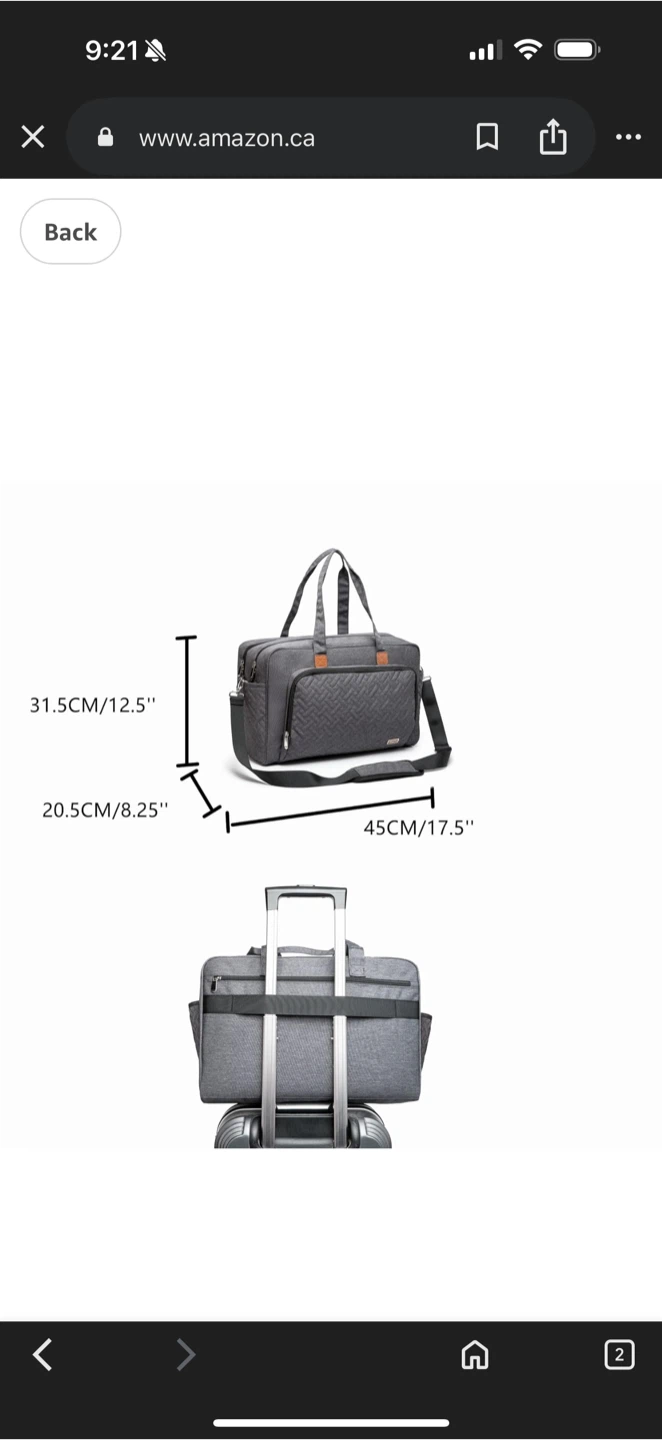 Grey Diaper Bag - Large Capacity - photo 2