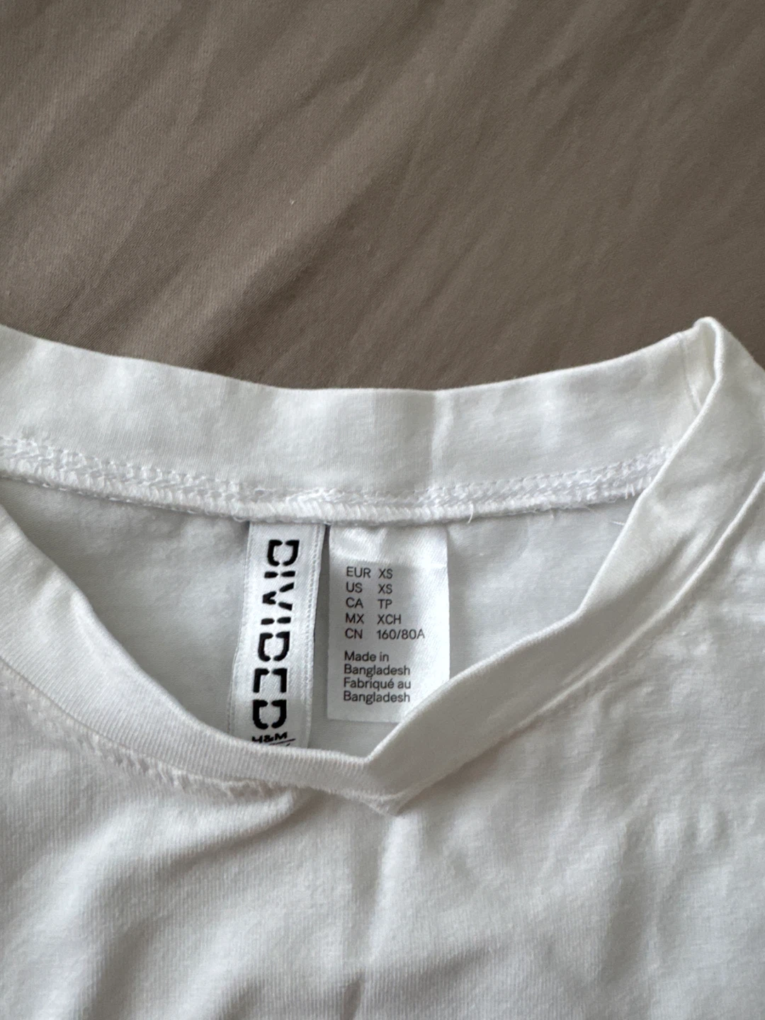 H&M Divided White XS T-Shirt - photo 4
