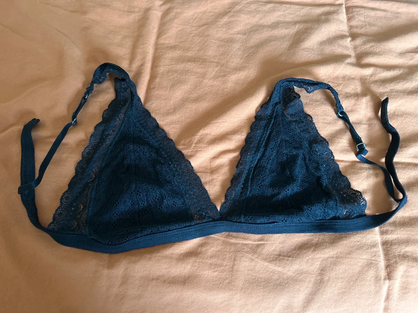 Topshop Black Lace Bralette - Size US 8 thumbnail