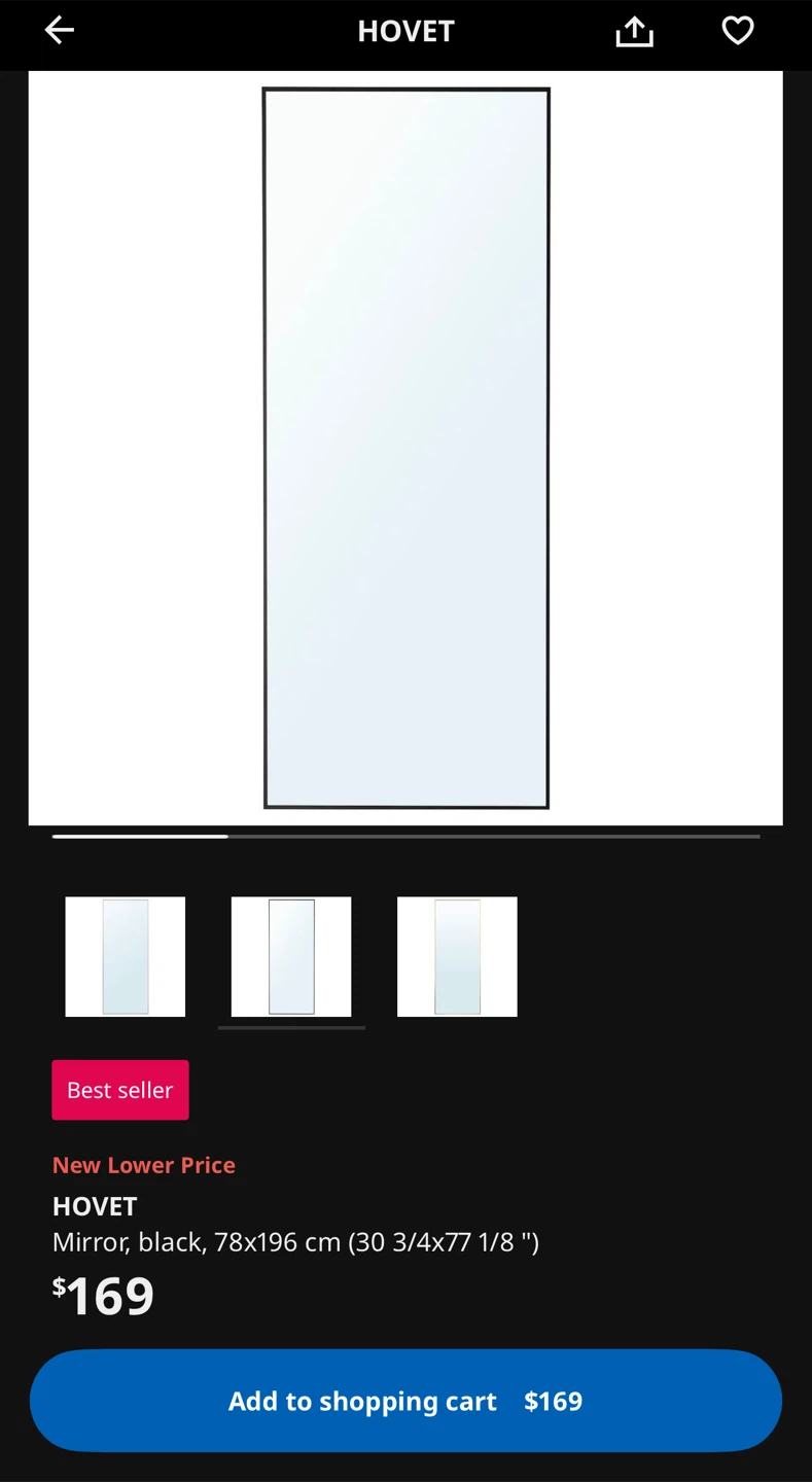 IKEA HOVET MIRROR 🪞 - photo 3