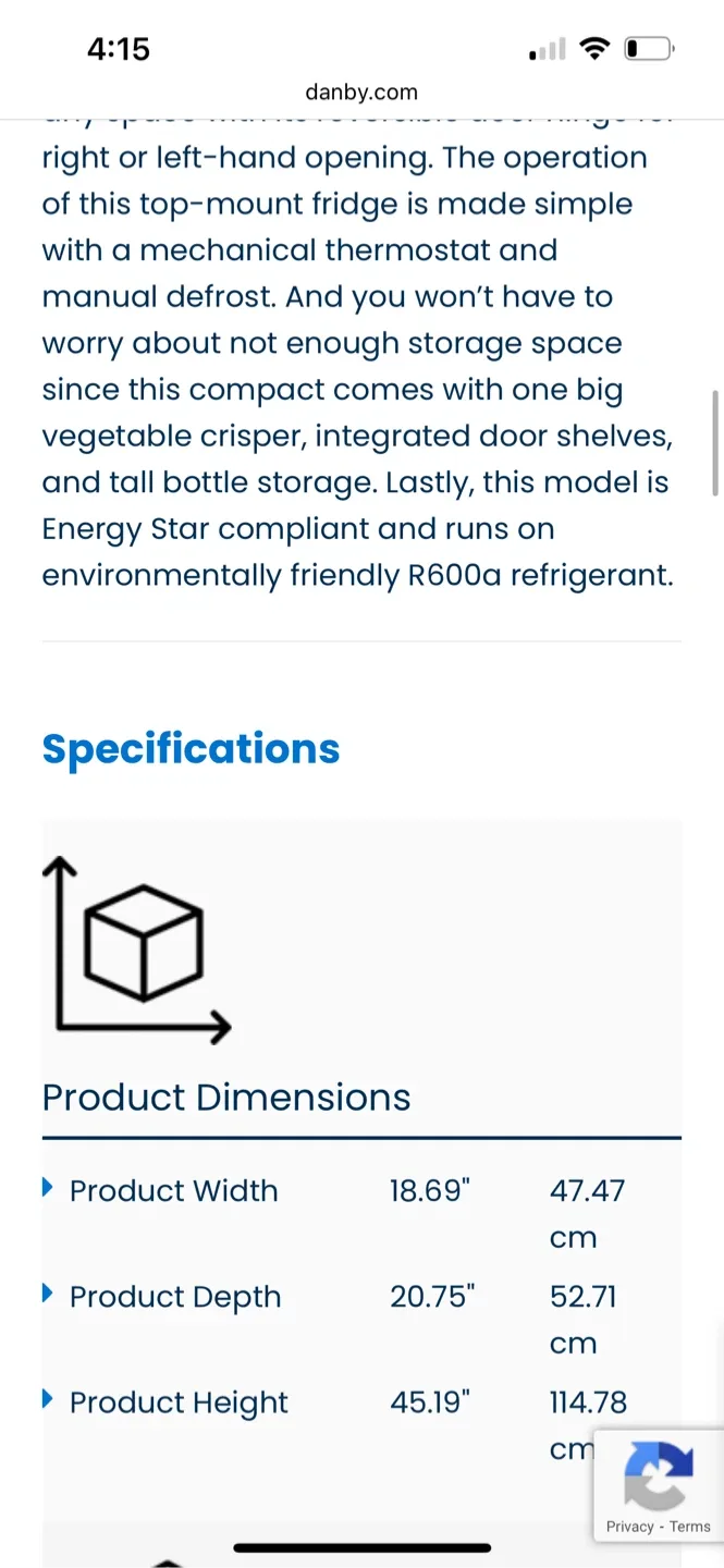 Danby 4.2 cu. ft. Compact Fridge Top Mount - Stainless Steel image indicator(6)