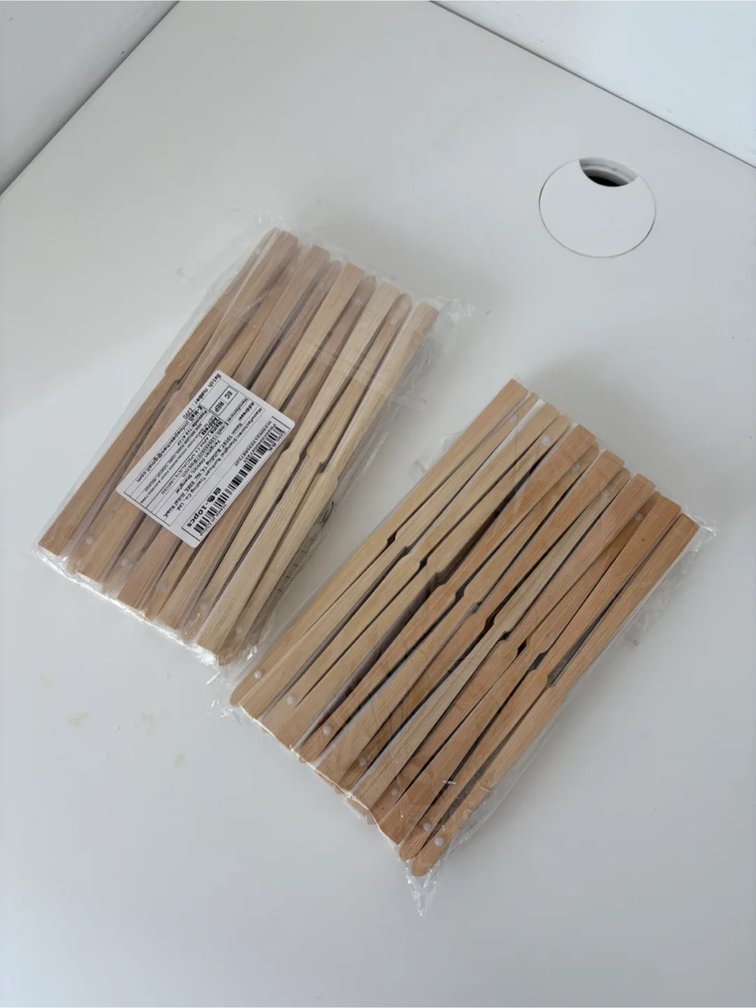 Bamboo Fabric White Hand Fan x20 image indicator(4)